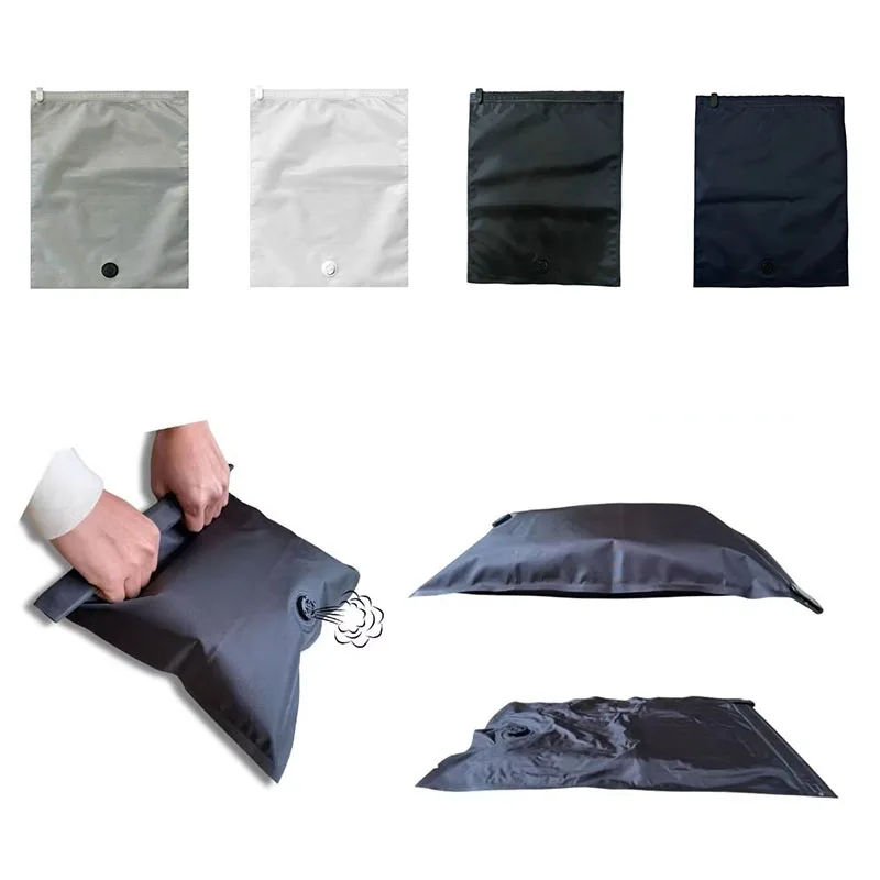 Reusable Hand Roll Vacuum Bags Space Saver Dustproof Vacuum Compression Bag Portable Luggage Vacuum Storage Bag for Travel