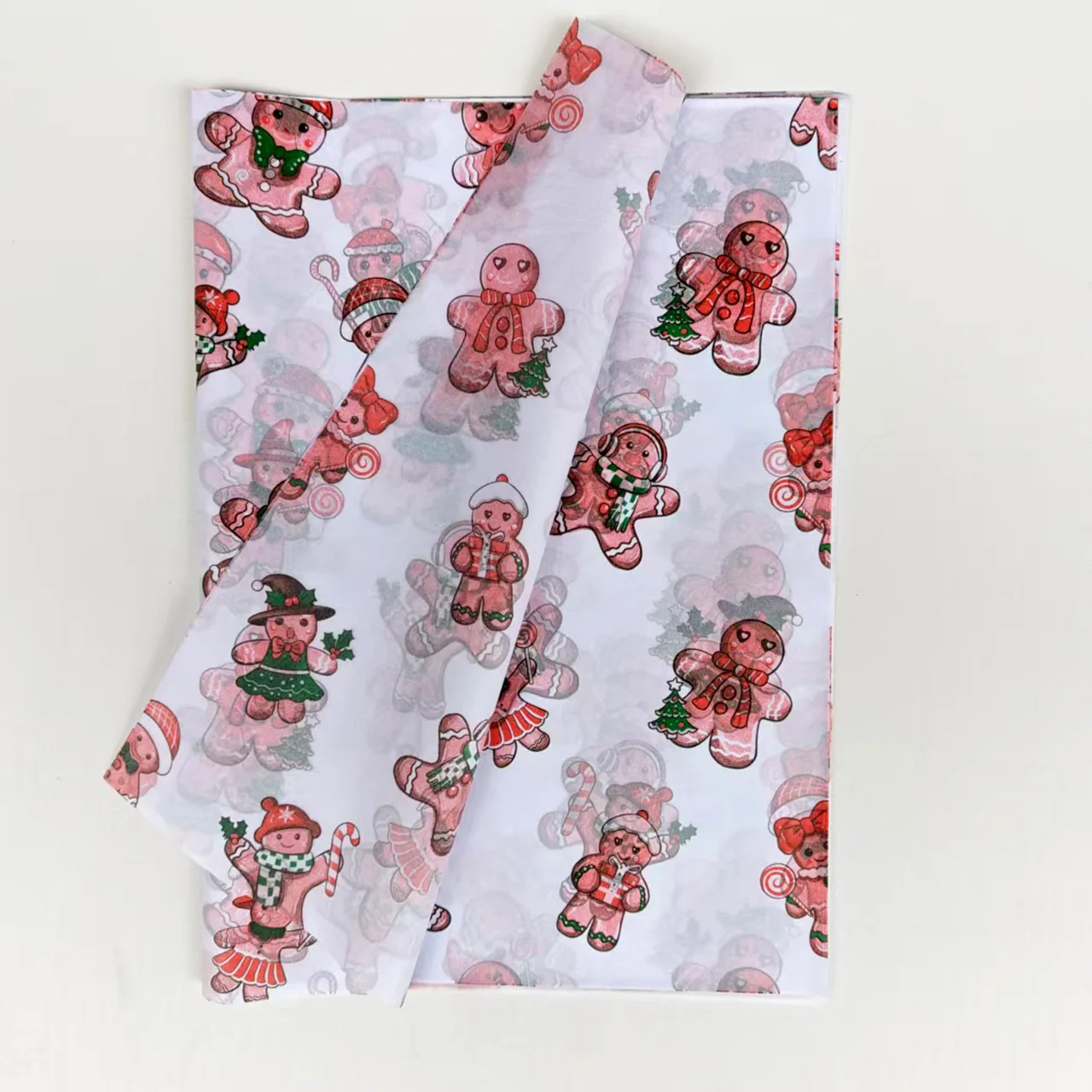 20 Christmas Gift Kraft Wrapping Paper Printed Tissue Paper Decoration DIY Craft Paper Festive Xmas Scrapbooking Material Set