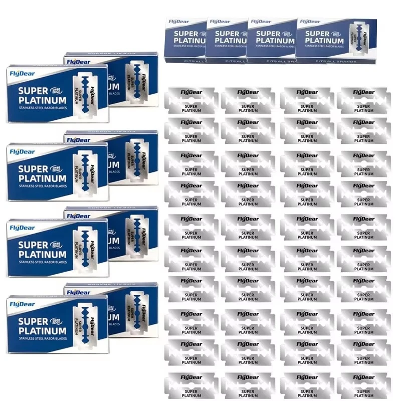 

10/20/40/60Pcs Razor Blades For Double Edge Razor,Stainless Steel Blades Used For Folding Knife With Shaving & Hair Removal
