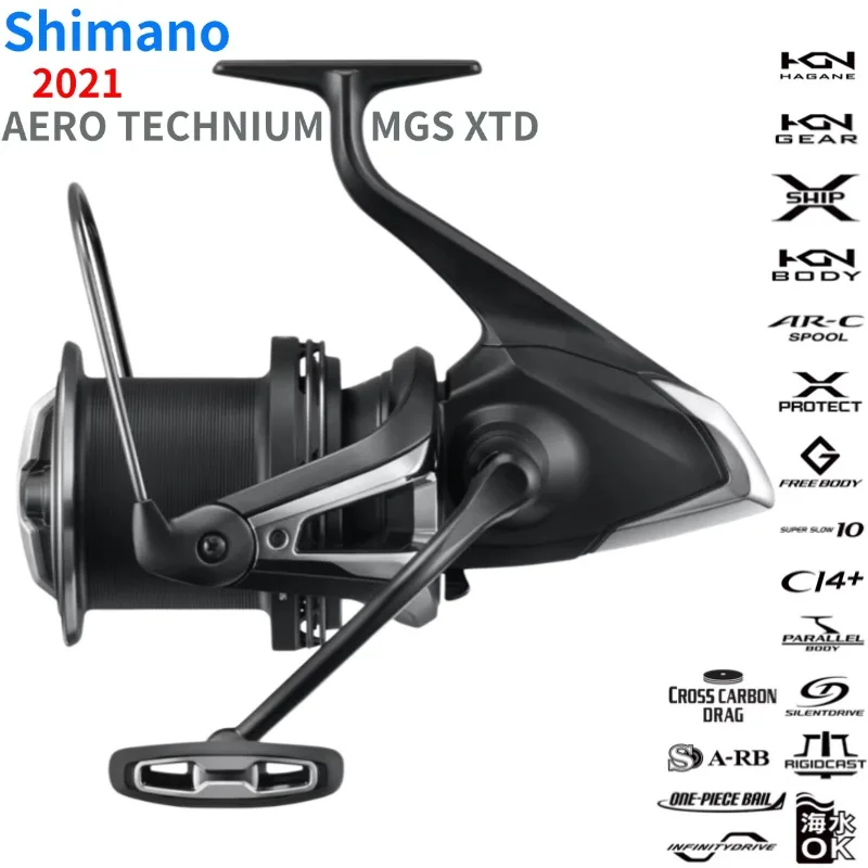SHIMANO 2021 AERO TECHNIUM MGS 14000XSD 14000XTD Fishing Reels Spool Reel  Fishing Wheels HAGANE Gear - AliExpress 18
