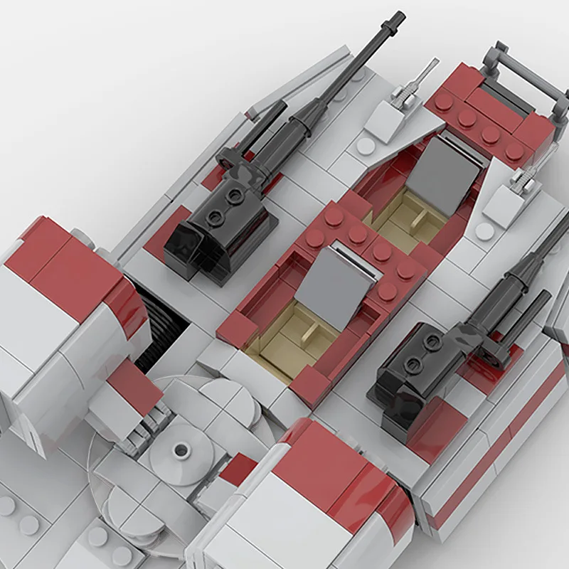 Blocos de construção de veículos de alta tecnologia para crianças, brinquedos educativos, lutando espaço definido, acelerando tanque, AAC-1 Robot Rebel, batalha militar, armado