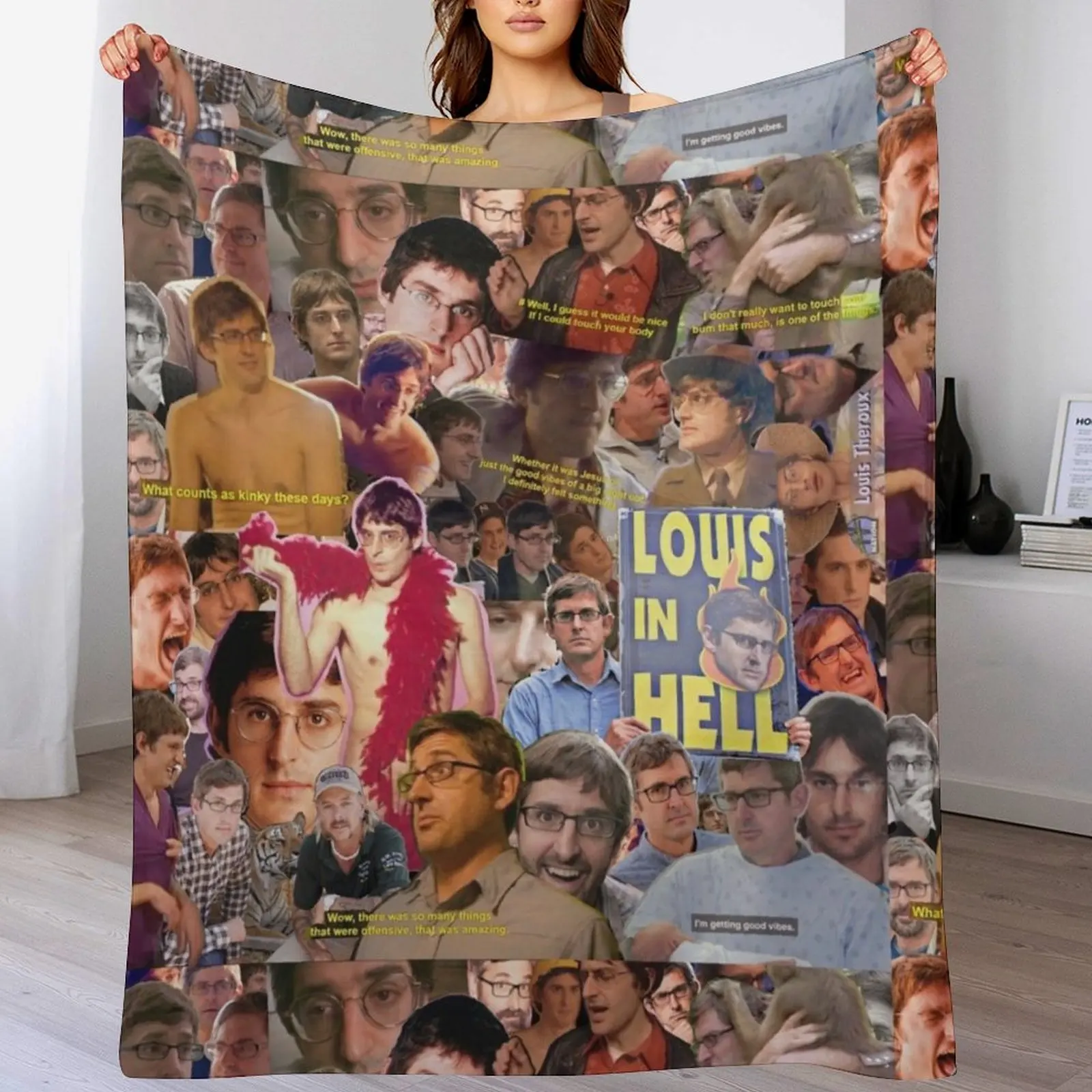 

Louis Theroux Throw Blanket Decorative Sofas Nap Blankets For Bed Blankets