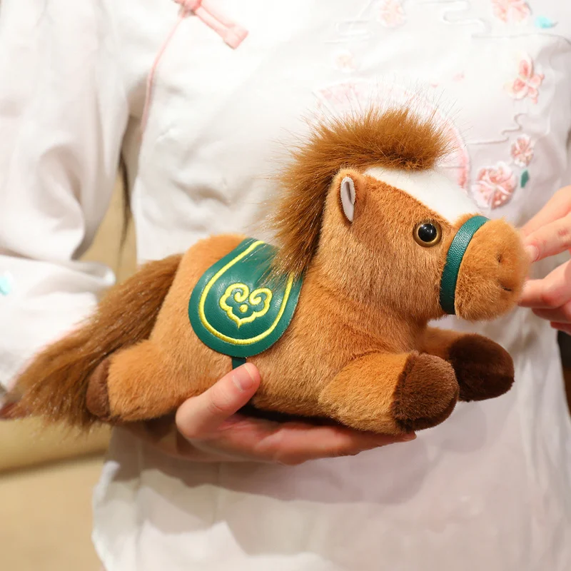 18/23/30 cm 2026 Neue Nette Pferd Plüsch Spielzeug Anhänger Stofftier Pony Weiche Puppe Neue Jahr pferd Puppe Kinder Geschenk