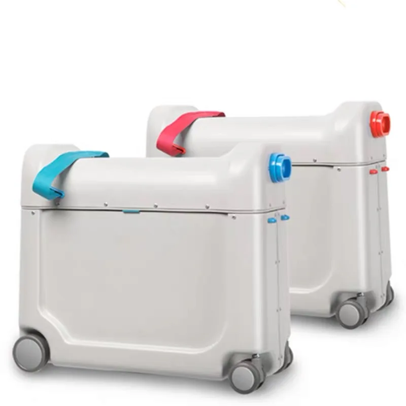 Baby Slaapkoffer Op Wielen Reizen Kids Ride Vliegtuigen Multifunctioneel Nieuw Ontwerp Pp Bagage Kinderen Bed Box Creative Valise