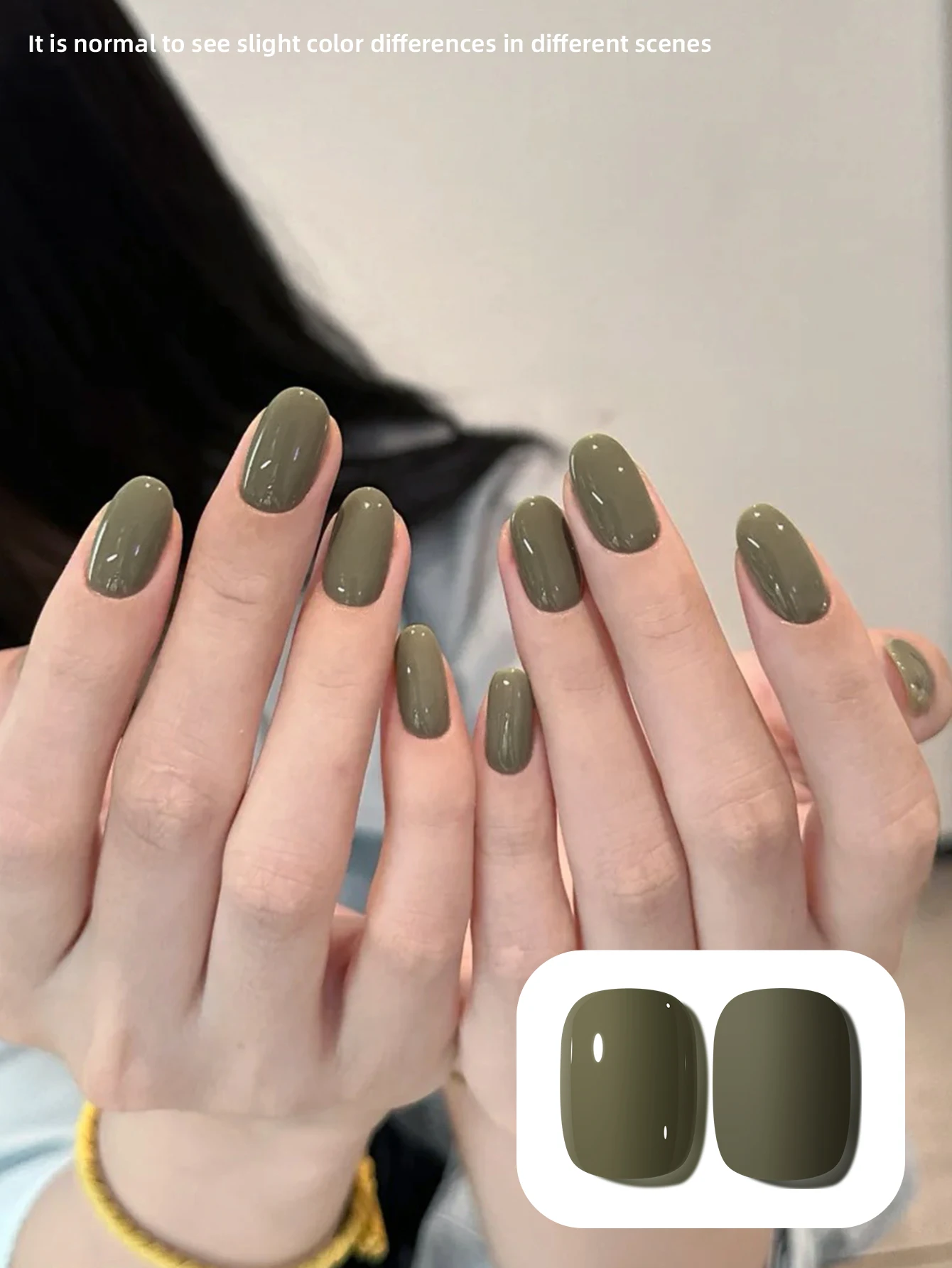 1 Stück 15 ml olivgrüner Gel-Nagellack Starter Pure Soak Off No Wipe Nagel-Gel-Nagellack, geeignet für alle Jahreszeiten – Detail 4