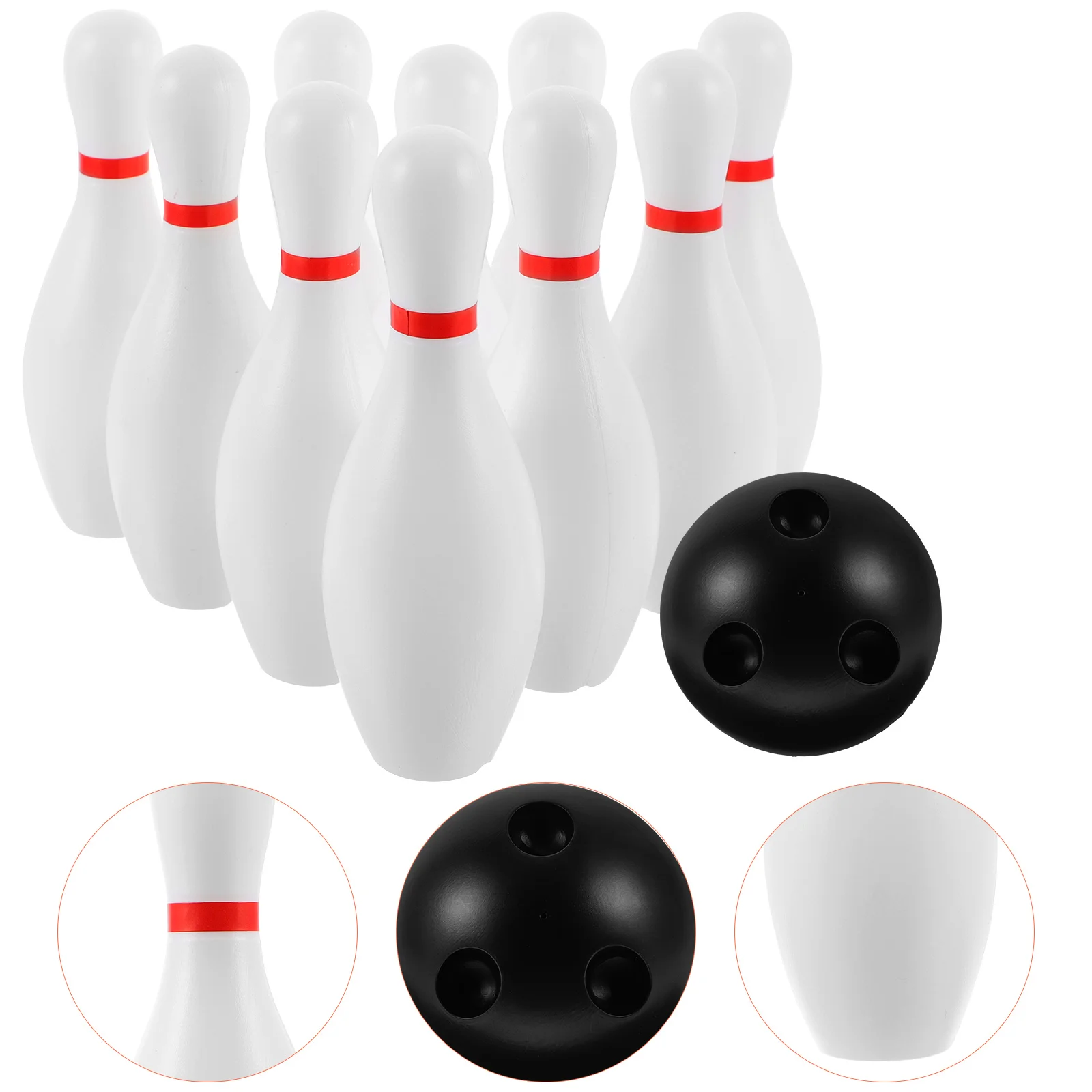 

Educational Bowling Set Kids Outdoor Parent Children Interactive Toy for Wooden