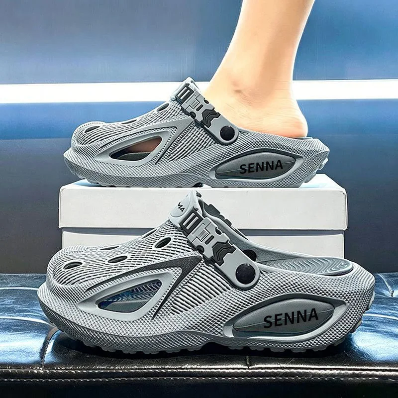 High-quality thick-soled hole shoes men's summer outer wear new wear-resistant, non-slip and deodorant men's shoes sandals