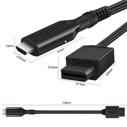 Full HD 1080P WII to HDMI Adapter Converter Wii2HDMI Video Audio Converter Cable for PC HDTV Monitor Display