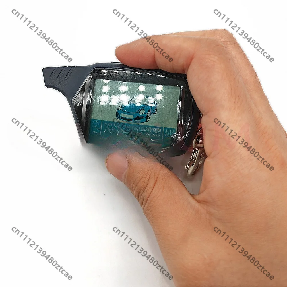 B9 LCD Remote Keychain Two Way Car Alarm Control Accessories