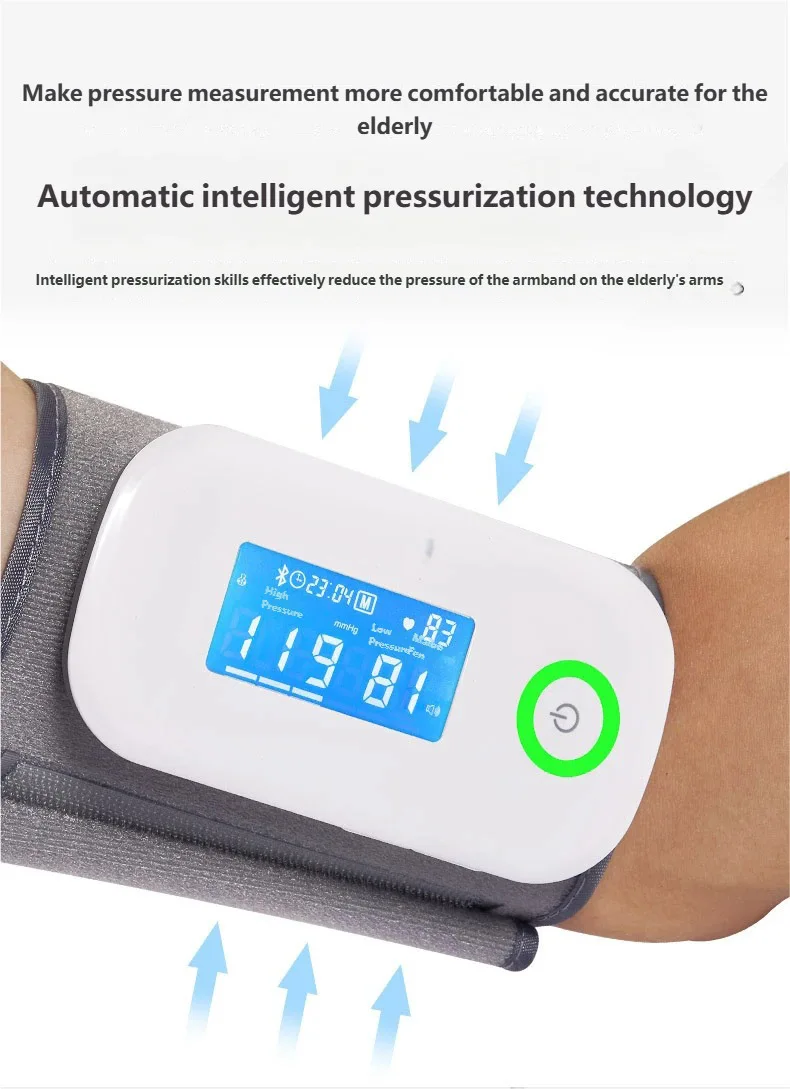 Electric LCD Large Screen Display Home Use Medical Universal Upper Arm Electronic Meter