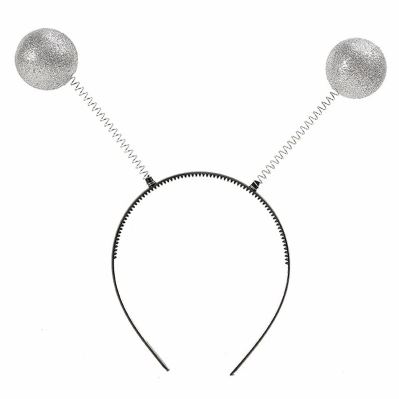 

652F Sequined Disco Headband Music Festival Decorative Headdress 70s Party Vintage Hairhoop Cosplay Costume Accessories