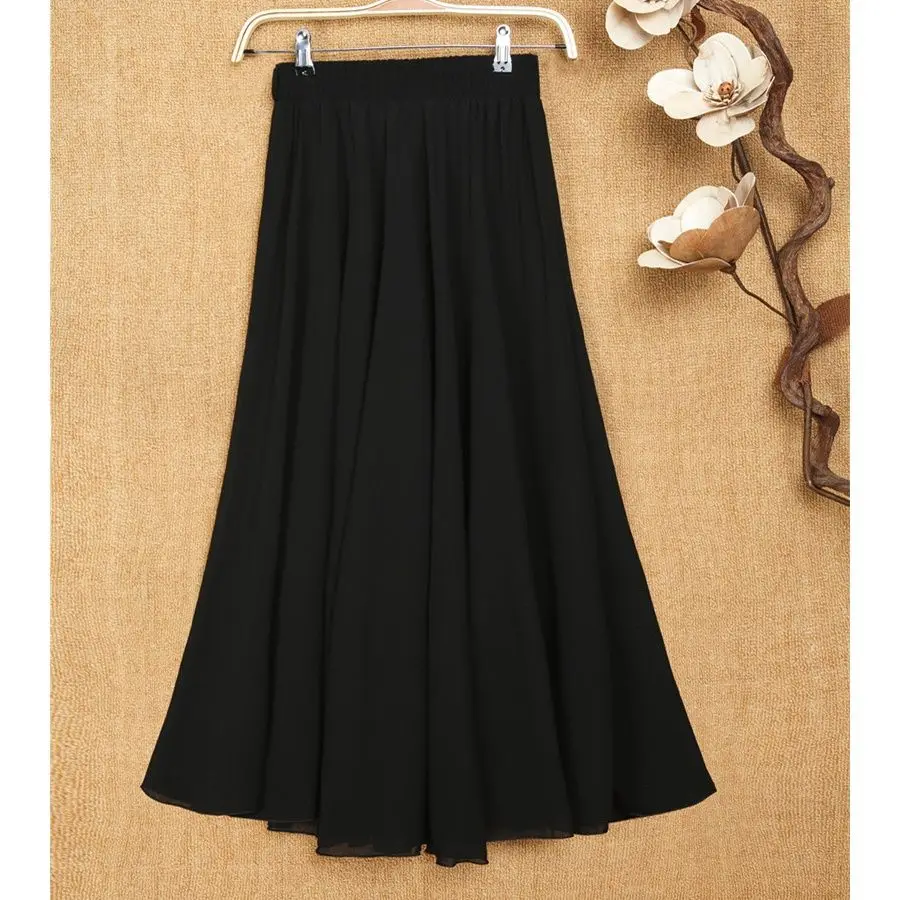 

New Fashion Leisure Elegant Women's Long Skirt A-line Women's Skirt Wide Pine Hem Women's Spring/Summer Half Length Skirt P845