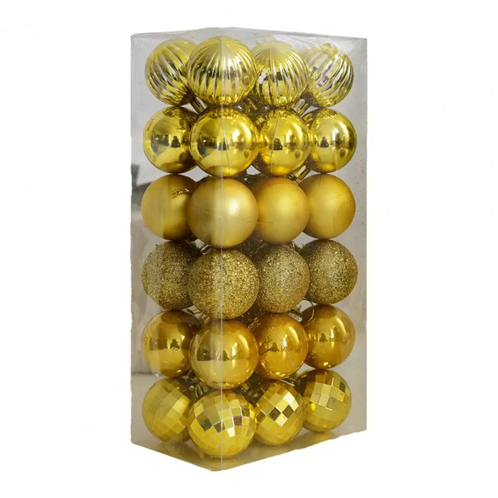 36 Stück 3CM Weihnachtskugeln Christbaumschmuck Anhänger für Heim-Party-Dekoration 2026 Neujahr Navidad Geschenke Ornamente Zubehör – Detail 5