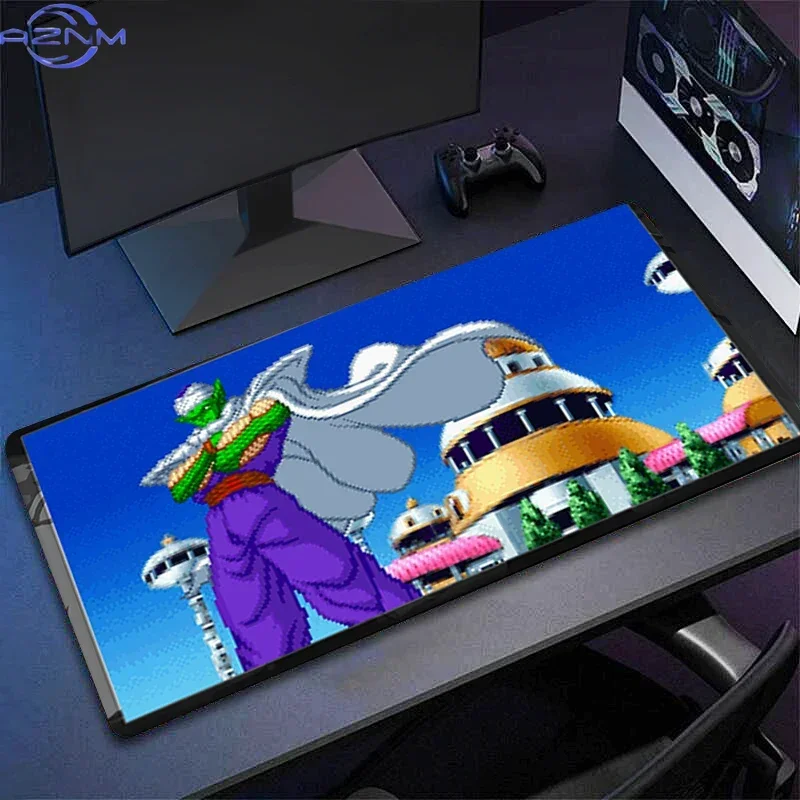 Retro Pixel Anime Character Mouse Pad, Rubber Anti-slip Gaming Mouse Pad, Classic Game Pixel Art Desk Mat with Smooth Surface fo