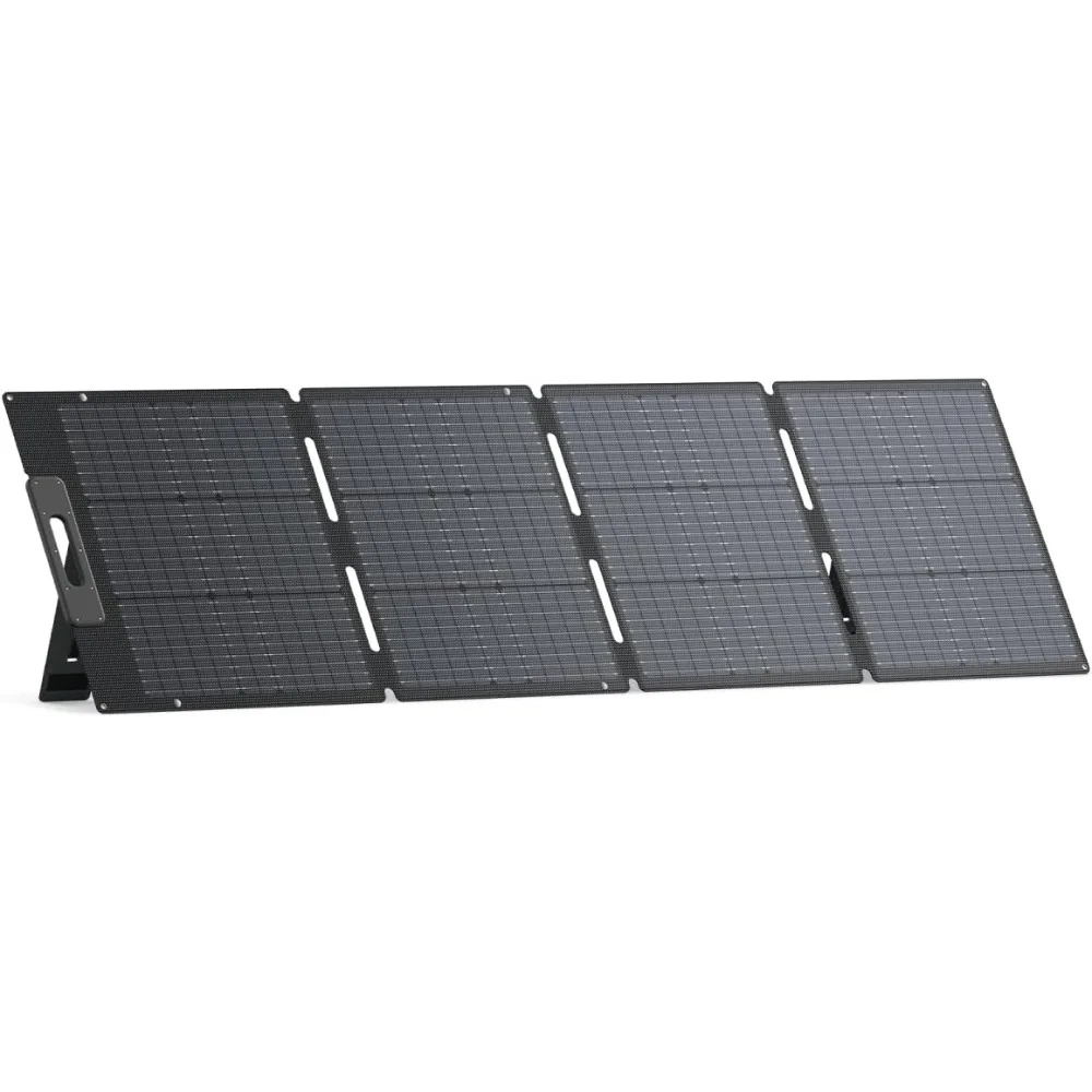 200W Solar Panel, EB3A AC2A AC50B AC70 AC180 AC200L Elite 200 V2 AC300 AC500 B300K, Solar Charger with Adjustable Kickstands