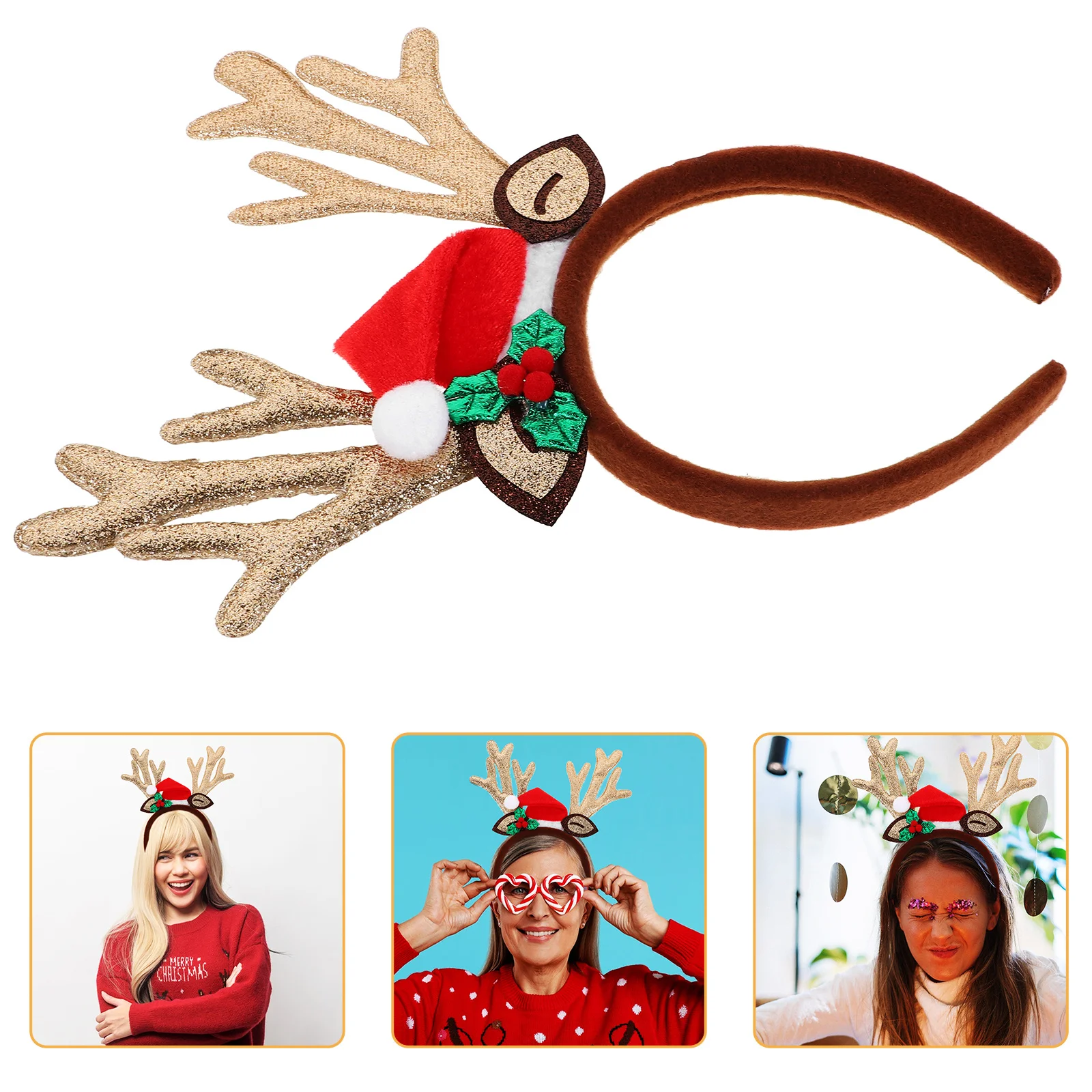 

2025 New Year Headband Tiara Wine Bottle Shape Glitter Hair Hoop Party Decor Happy New Year Eve Accessories 2025