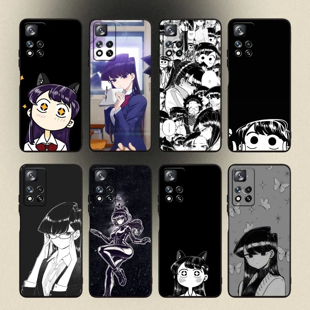 Anime K-Komi Shouko Phone Case For Samsung Galaxy A20,A21s,A22,A31,A32,A52,A53,A72,73,A80,A91 Soft Black Cover