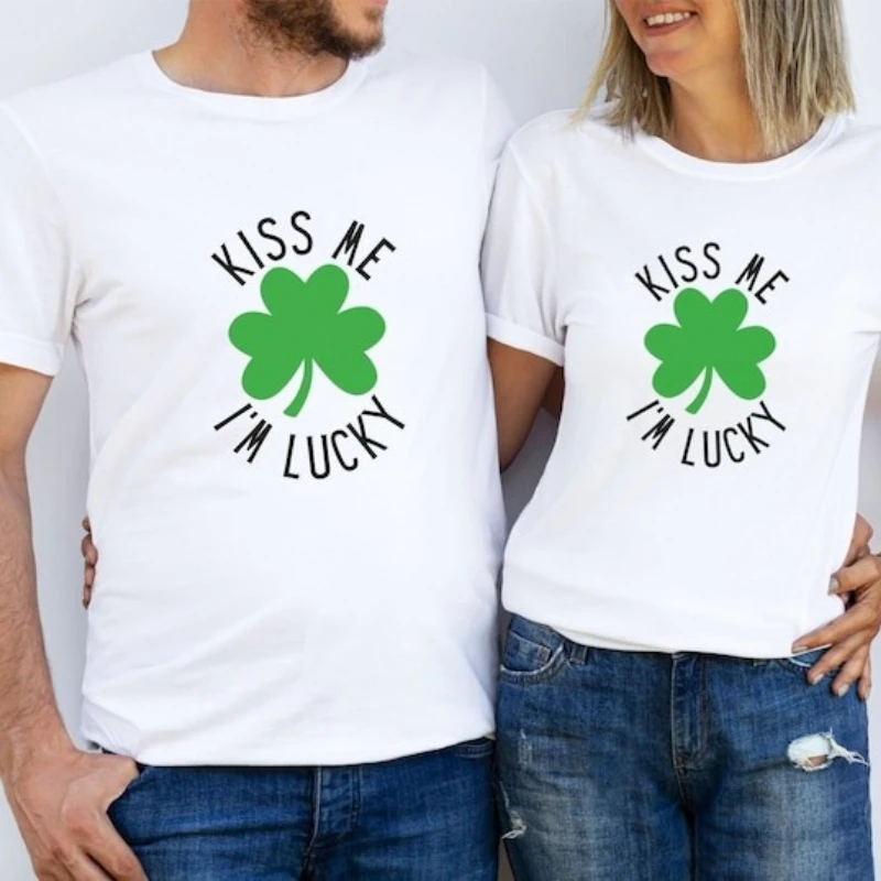 

St. Patricks Day Shirt Unisex Luck Tshirt Men St Paddy Women Day Sweatshirt Cute Couple Tee Gift for Him Funny Gift for Her 2026
