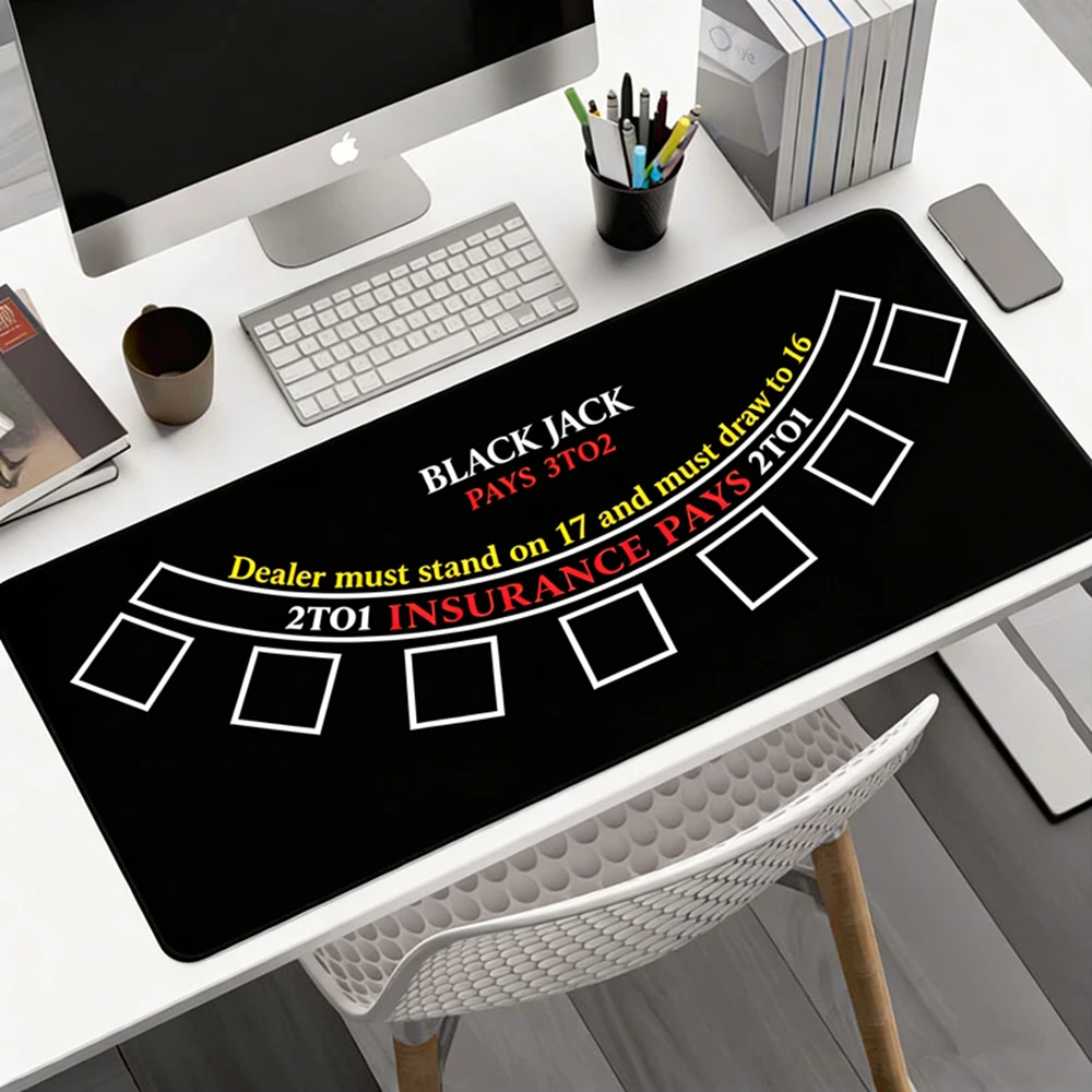Rubber Professional Blackjack Poker Tablecloth Desk Mat Larg