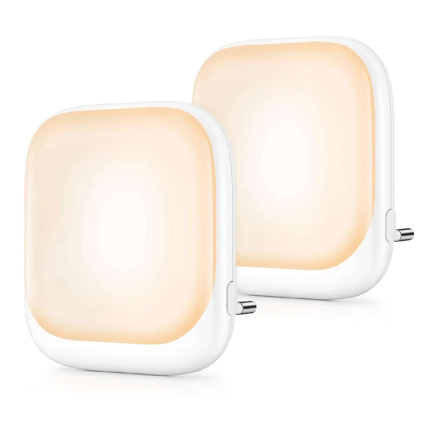EU Plug LED Sensor Night Light Smart Dusk‑to‑Dawn Warm Light for Room Corridor Bathroom Home Decor