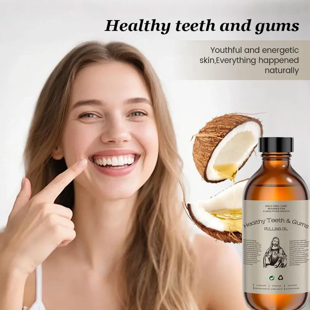 Coconut Purifying Mouth Rinse Whitening Teeth Cleanser Odor Neutralizer Cooling Fresh Breath Ultra Mild Enamel Safe Daily