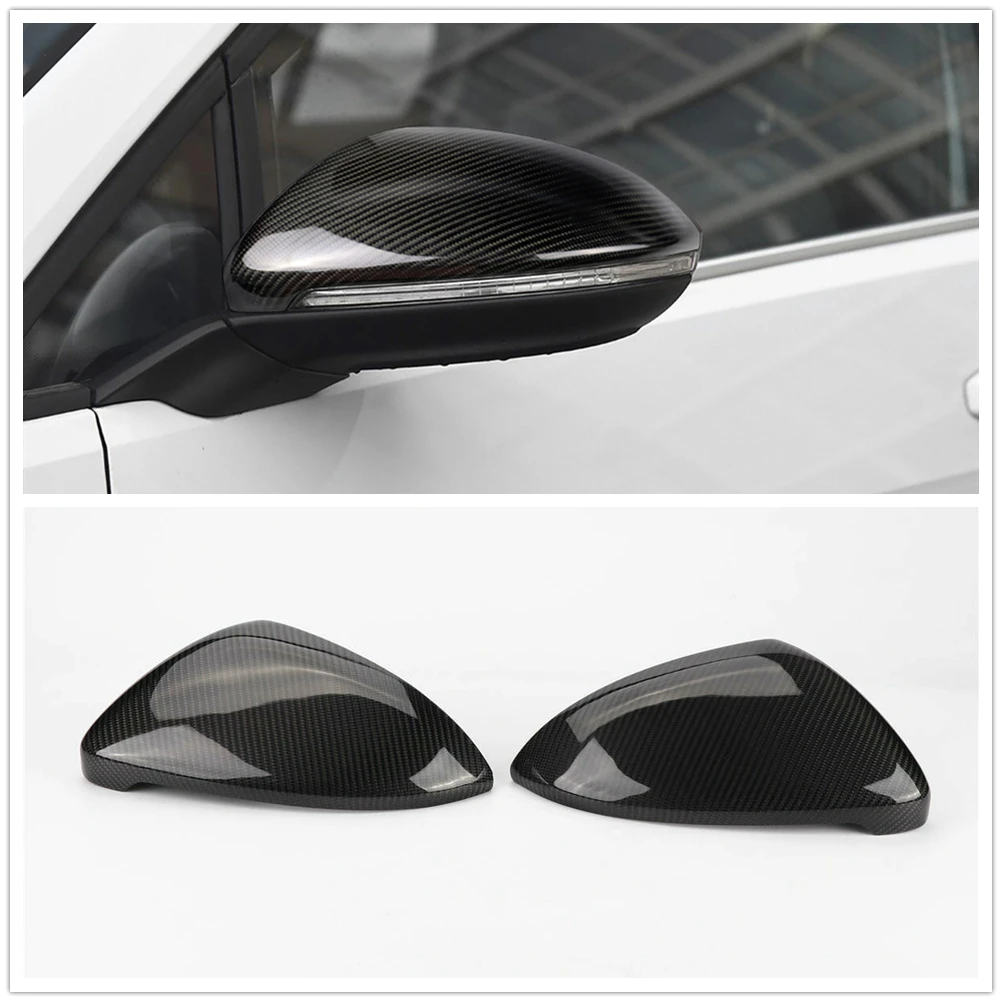 

Carbon Fiber Car Exterior Mirror Cover Rear View Rearview Shell Caps For Volkswagen VW Golf MK7 GTI TSI 2014-2018