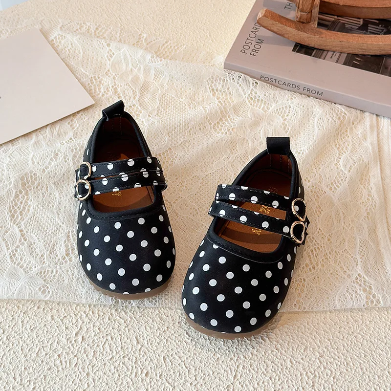 Girls' Shallow Shoes Kids Baby Mary Jane Bot Shoe 2026 Child Girls Hook Loop Children's Flats Lace Shoes for 21-30