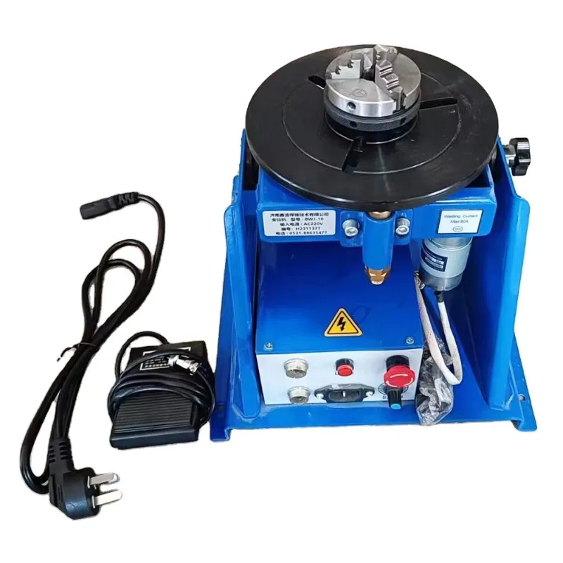 Small Tube Tungsten Inert Gas Arc Welding Stainless Steel 25mm Diameter Rotary Welding Turntable With Torch Holder