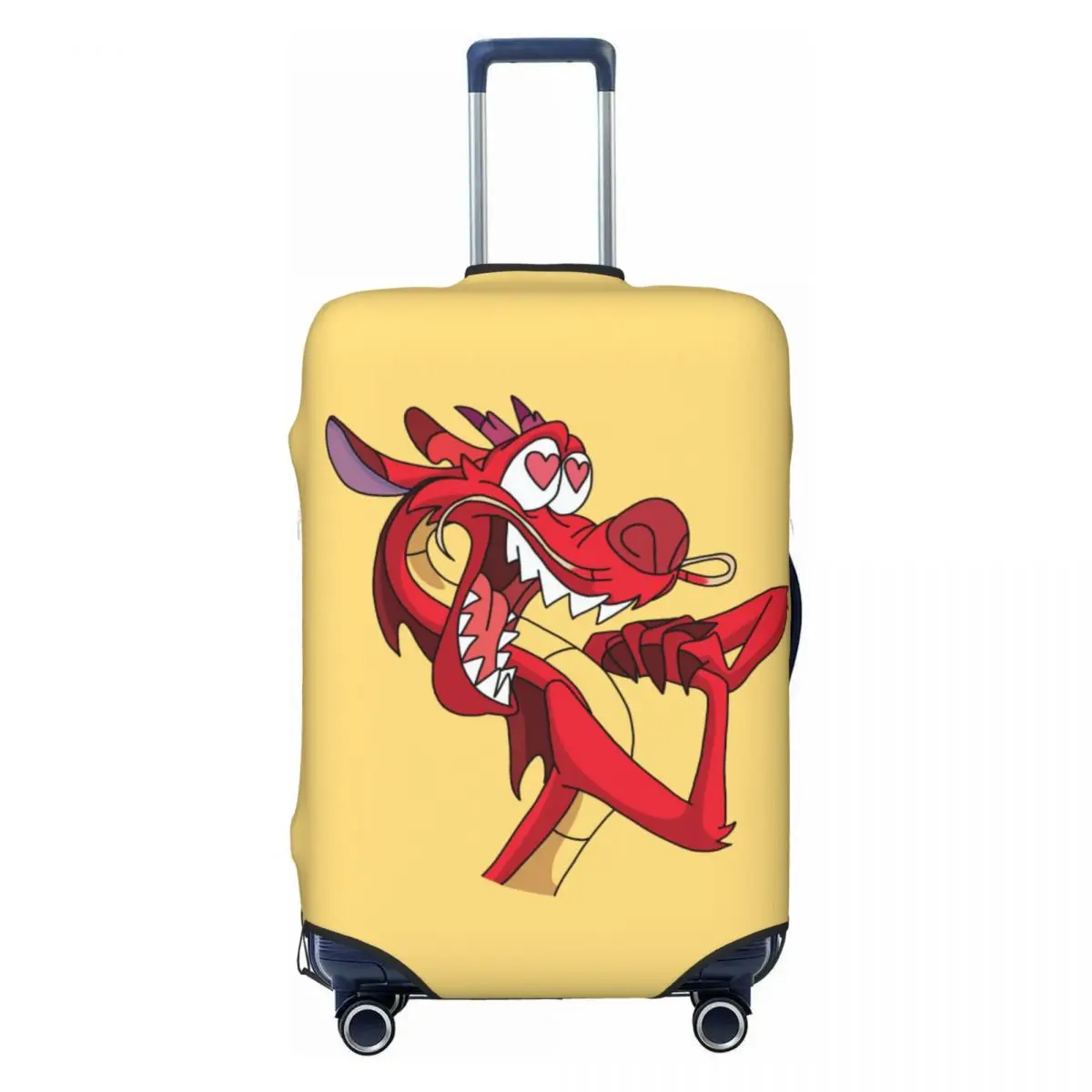 

Custom MuShu Luggage Cover Cute Mulan Cartoon Suitcase Protector Covers Suit For 18-32 inch