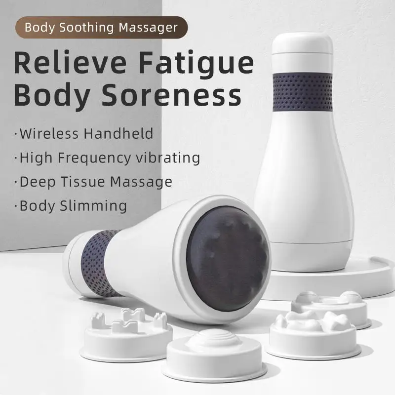 

New Cordless Anti Cellulite Body Slimming Handheld Vibrating Muscle Massager Roller for Shoulder neck