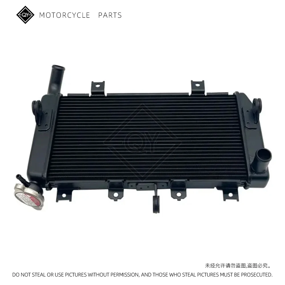 LQYL Motorcycle Aluminum Engine Radiator Cooler System For Kawasaki Ninja 400 2018-2024 Z400 2019-2023 Ninja 500 Z500 2024