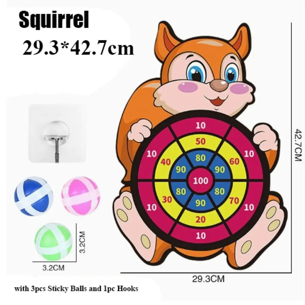 com 3 bolas pegajosas e ganchos animais dardo jogos de tabuleiro multiestilos dos desenhos animados jogo esportivo brinquedos jogos educativos