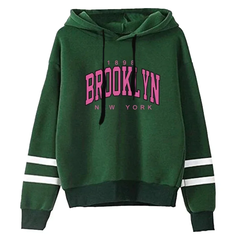 Women Casual Clothing Hot Sale Daily Womens Sweatshirts Fashion Pullovers Versatile Hoodies Stripe Jogging Printing Sports Style