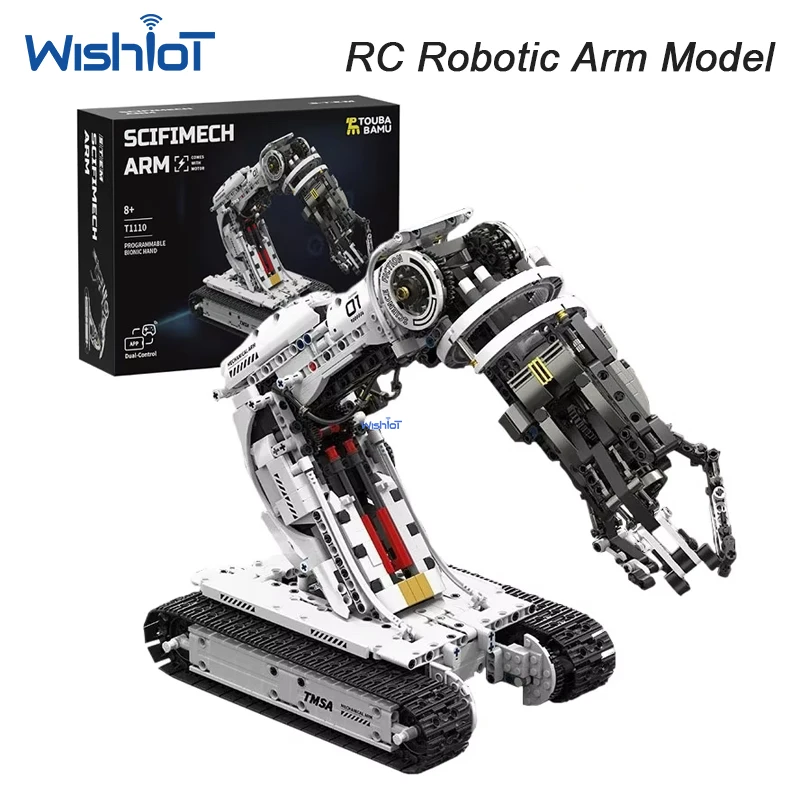 

T110 1468pcs Technical RC Robotic Arm Building Blocks MOC Remote Control Mechanical Bricks Construction Toys Children Gift Toy