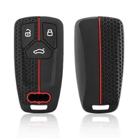 Silicone Remote Key Case Holder For Audi A5 A4 B9 TT Q7 A6 Q5 Sline SQ5 8S 8W 4M S4 S5 S7 TTS TFSI RS Car Key Cover