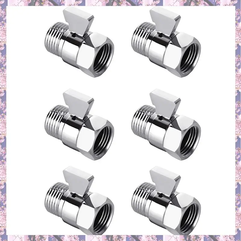 

Розничная продажа 6X запорный клапан контроля расхода воды, латунный регулируемый регулятор давления воды для ручной насадки для душа