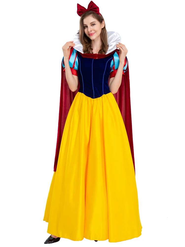 

Юбка принцессы Хэллоуин Косплей Белоснежка Анна Эльза Взрослый сценический костюм Китайский производитель Полиэстер M...