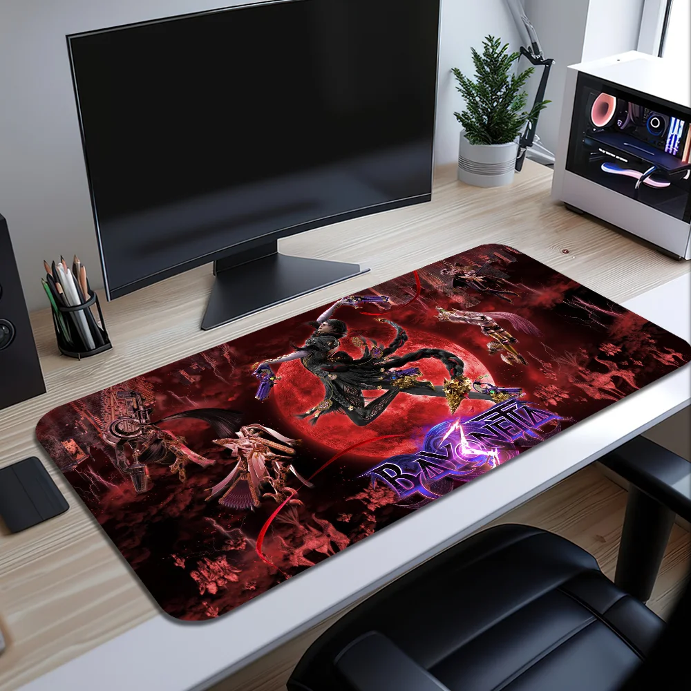 Juego B-Bayonetta 3 S alfombrilla de ratón alfombrilla de escritorio grande teclado ergonómico Oficina juego de goma PC antideslizante antidecoloración hogar personalizado mejor precio
