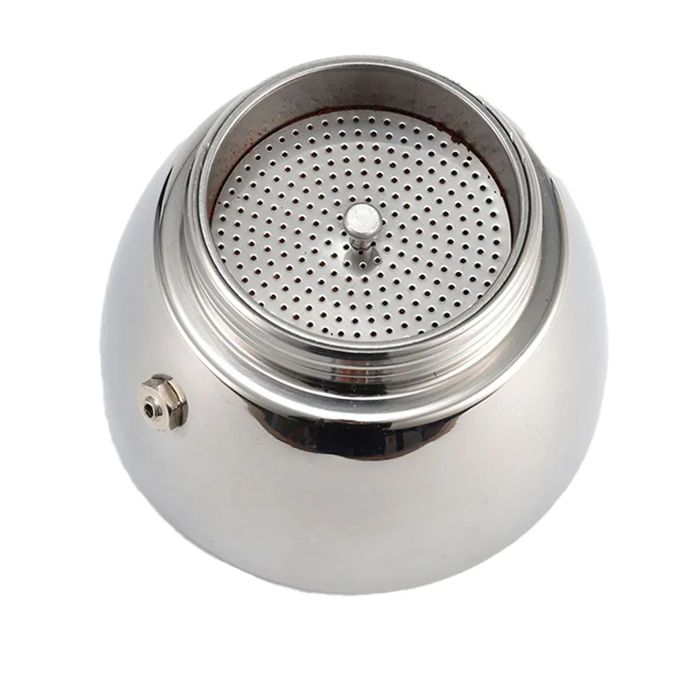 4/6cup Stainless Steel Filter Espresso Tamper Filter Moka Pot Pressed Powder Reducing Filter For Mocha Pot Coffee Pot Replacemen - Image 4