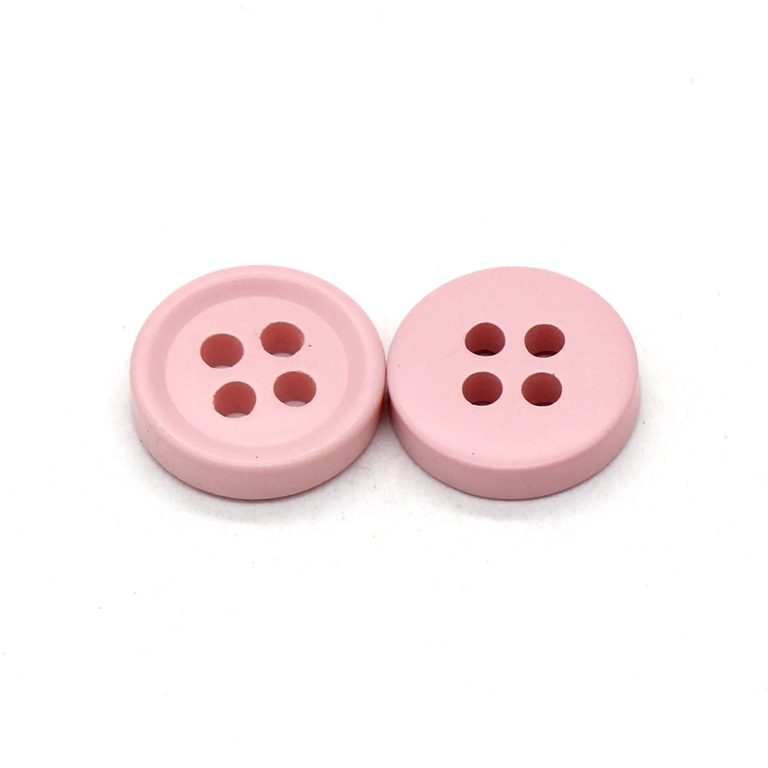 HENGC 50Pcs 11mm Small Colorful Resin Buttons for Clothing Cute Kid Shirt Blouse Skirt DIY Crafts Sewing Accessories Wholesale