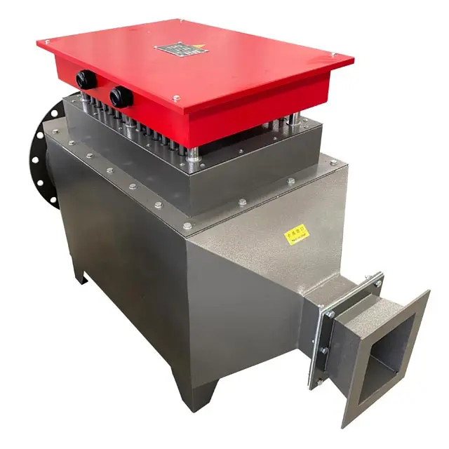 Calentador de conducto de aire instantáneo de fábrica para la industria Calentador de ventilador eléctrico de 380 V 200 KW hecho a medida para circulación de aves de corral