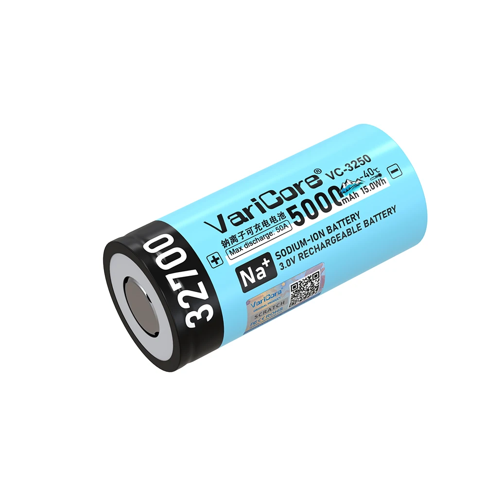 VariCore VC-3250 32700 Sodium-ion battery 5000mAh rechargeable -40 ° C wide temperature range for power tools and backup power