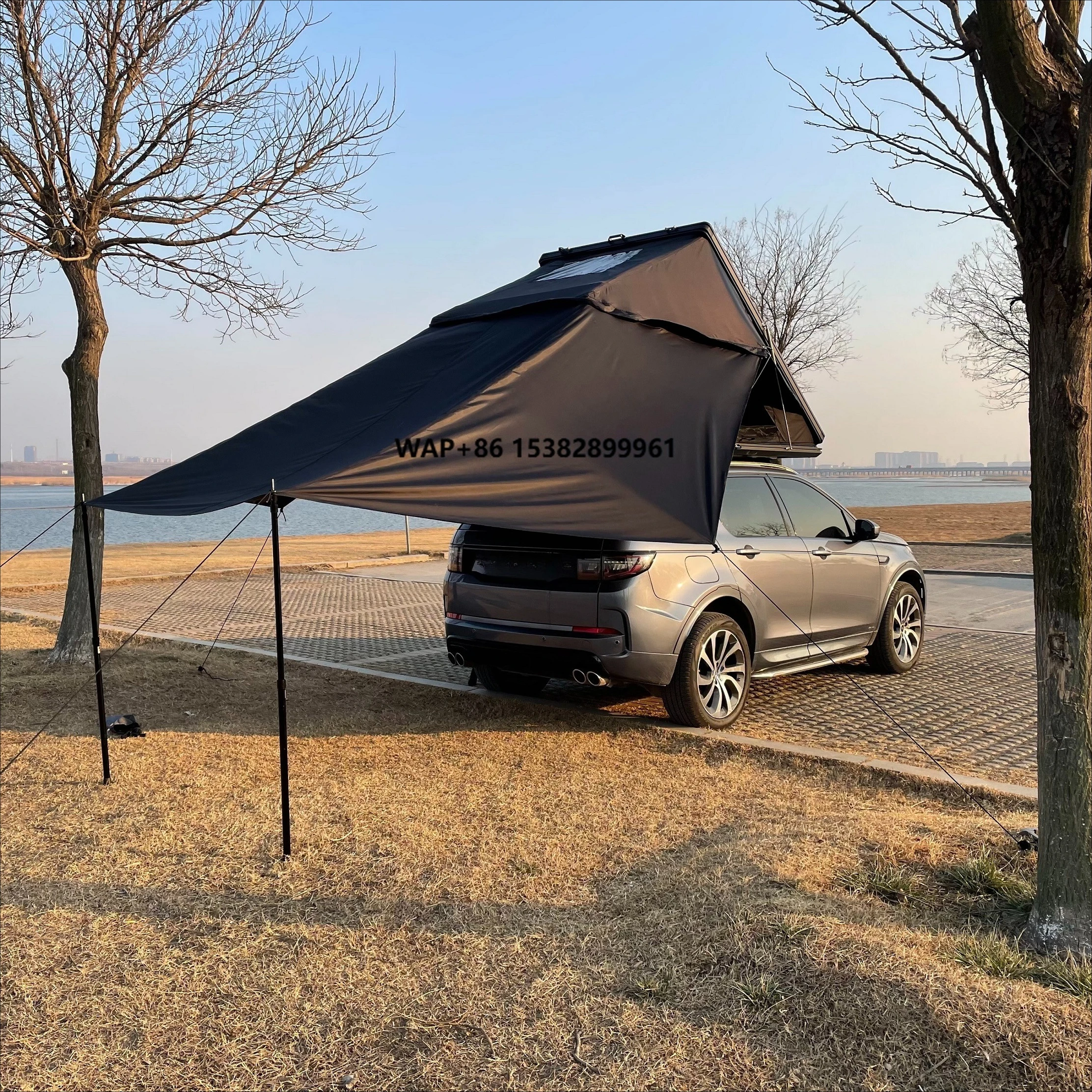 Tent Reinforced Strut Overland Ready Abrasion Proof Awning Ladder Accessory Canvas Fabric Hard Shell Aluminum Camping Car