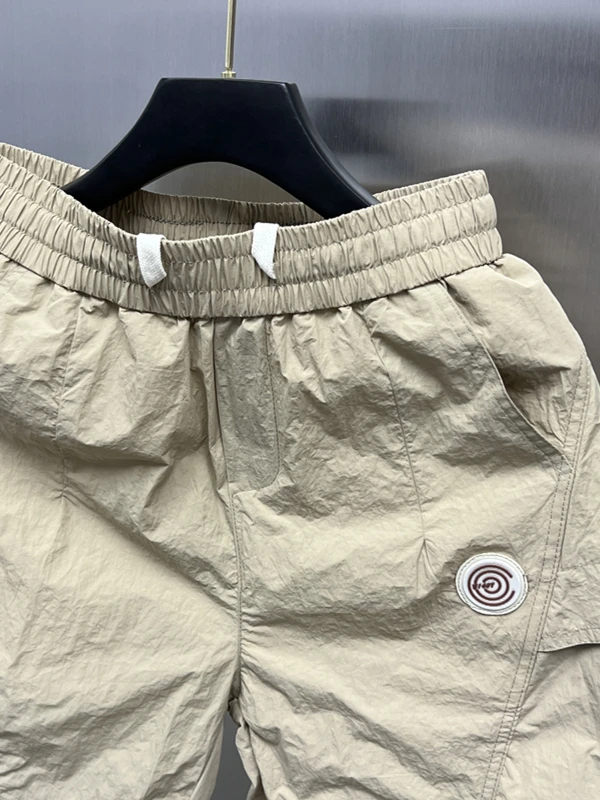

Men's Summer 2025 Faionable Breathable Cool Feeling Qui Dry Five-Quarter Beach orts Casual Loose Fit Straight Leg orts