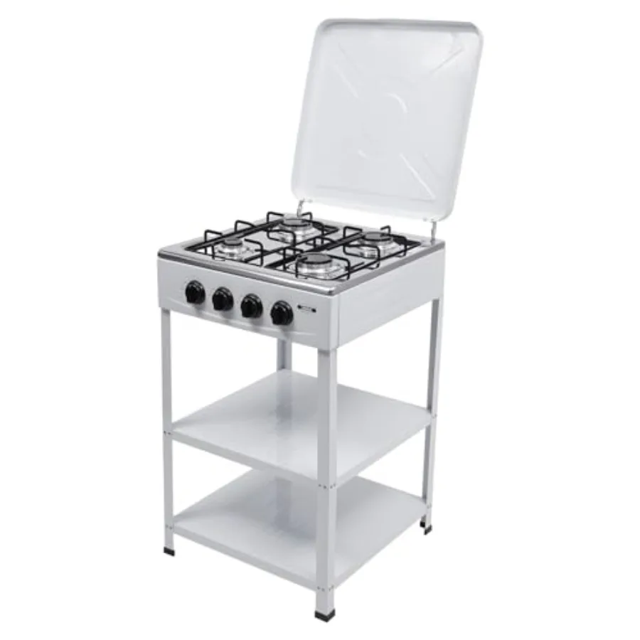 

4 Burner Gas Stove Portable Camp Stove with Wind Shield for Outdoor Cooking Ideal for Home Apartment and Camping Adventures wit