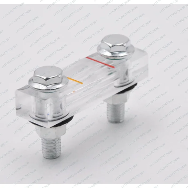 XYW150 Acrylic Oil Level Gauge - Hydraulic Tank Sight Glass with Ruler Markings (150mm Length)