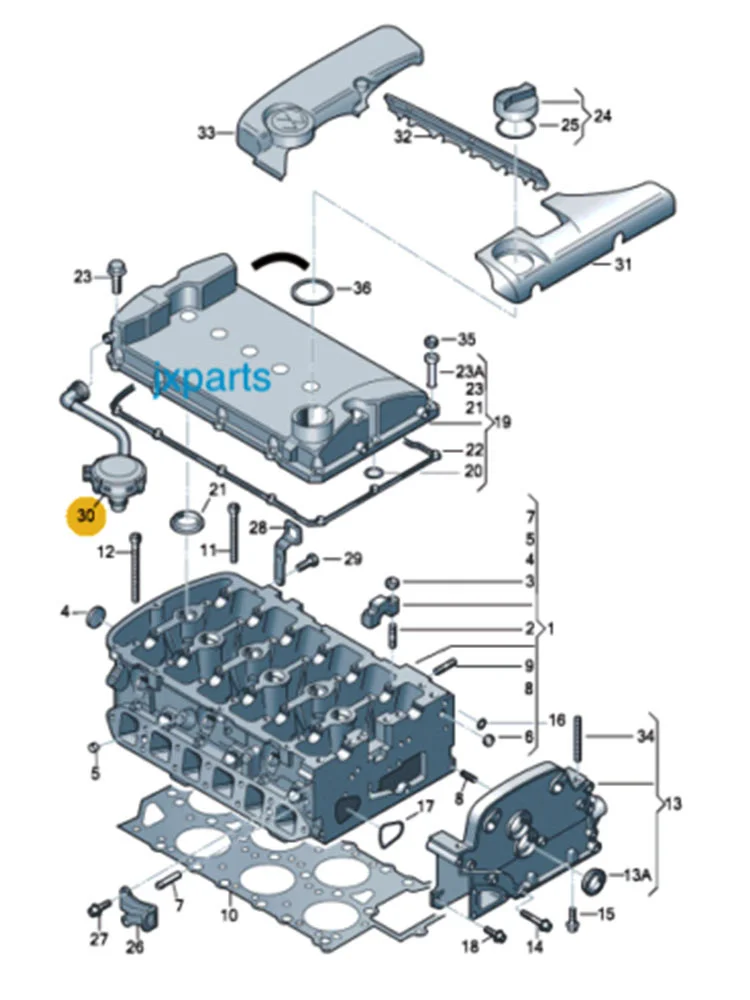 original FOR  Touareg, Phaeton 3.2L Waste Gas Valve OEM 022103245B high quality