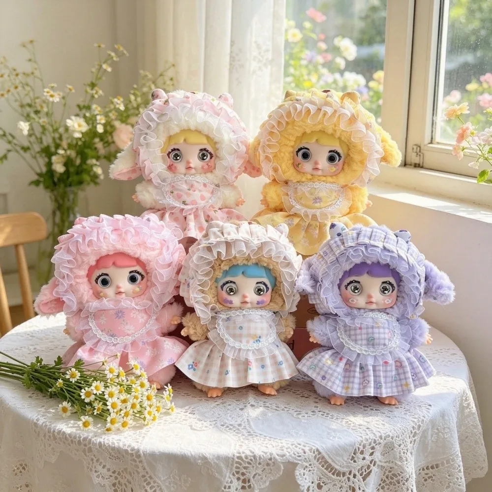 Shiny Sequined Plush Lamb Pendant Hanging Ornaments Decoration Lamb Plush Sheep New Year Stuffed Doll Sheep Plush Keychain