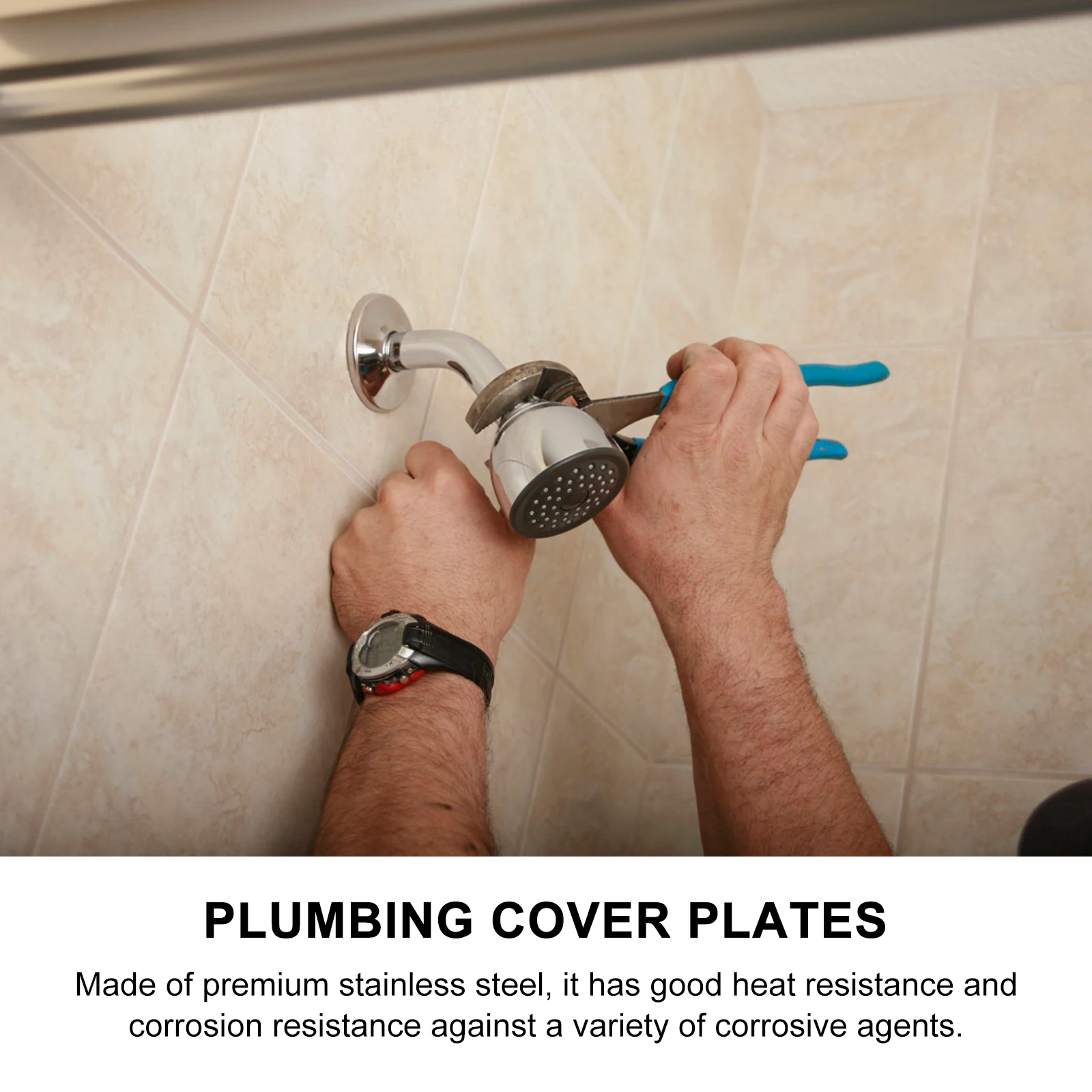 

3pcs Stainless Steel Water Pipe Cover 32mm Diameter for Shower Kitchen Faucet Accessories Plumbing Plates Escutcheon Flange