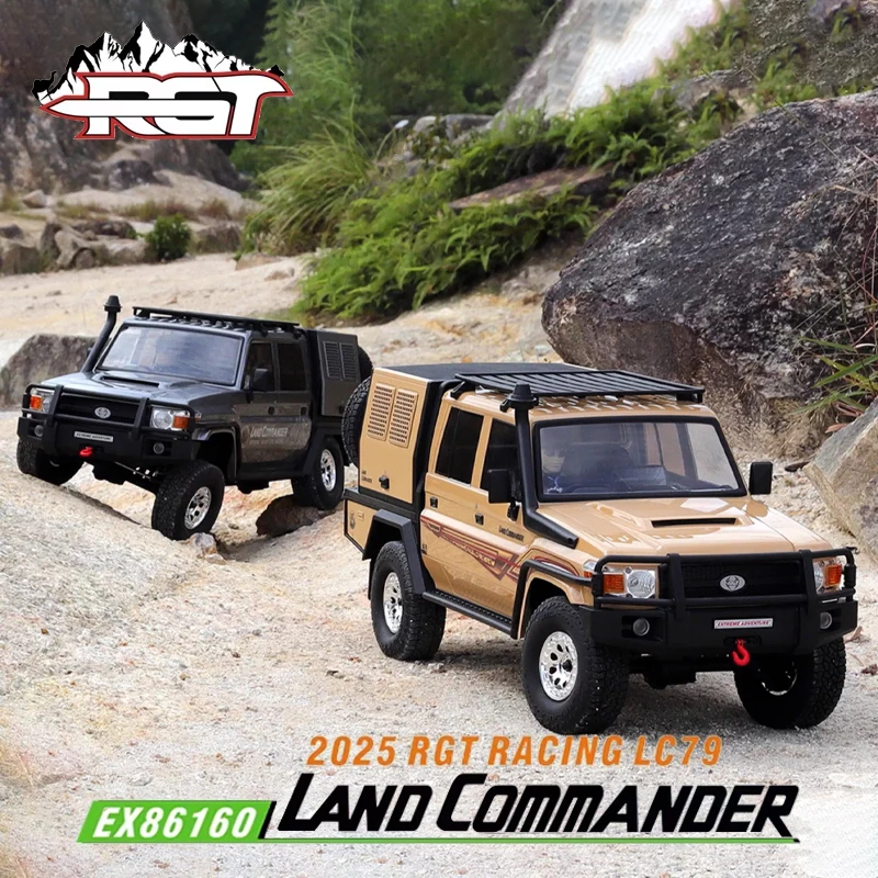 

RGT EX86160 1/10 Land Commander LC79 Remote control 4WD Dual speed differential lock climbing off-road car RC Toy No battery